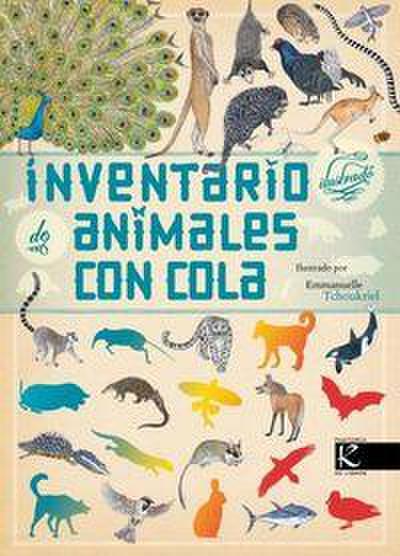 Inventario ilustrado de animales con cola