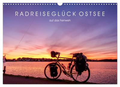 Radreiseglück Ostsee (Wandkalender 2024 DIN A3 quer), CALVENDO Monatskalender