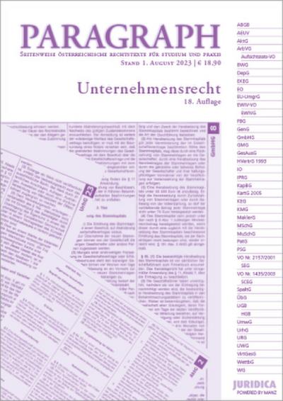 Paragraph - Unternehmensrecht