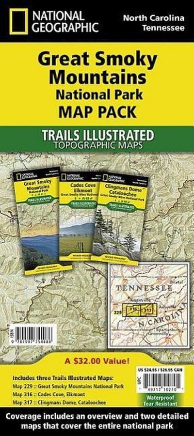 Great Smoky Mountains National Park [Map Pack Bundle] - National Geographic Maps