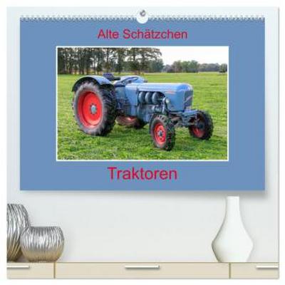 Alte Schätzchen - Traktoren (hochwertiger Premium Wandkalender 2026 DIN A2 quer), Kunstdruck in Hochglanz