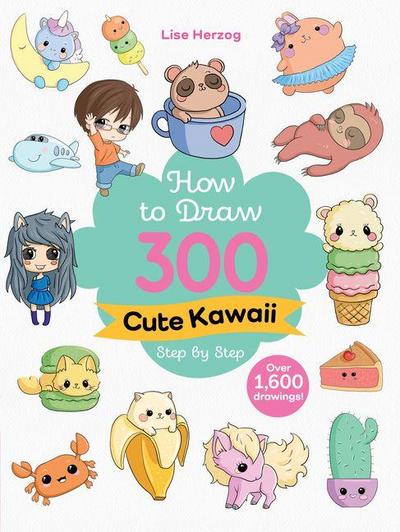 How to Draw 300 Cute Kawaii Step by Step