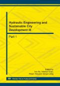 Hydraulic Engineering and Sustainable City Development III