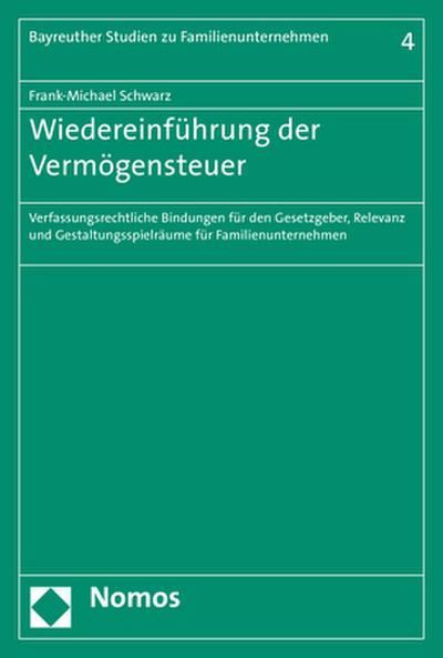 Wiedereinführung der Vermögensteuer