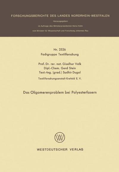 Das Oligomerenproblem bei Polyesterfasern