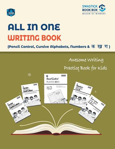 SBB All in One Writing Book Cursive Alphabets, Nembers and Ka, Kha, Gha