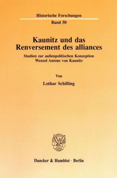 Kaunitz und das Renversement des alliances.