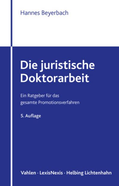 Die juristische Doktorarbeit