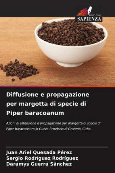 Diffusione e propagazione per margotta di specie di Piper baracoanum