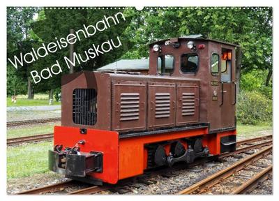 Waldeisenbahn Bad Muskau (Wandkalender 2024 DIN A2 quer), CALVENDO Monatskalender