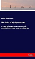 The duties of a judge advocate