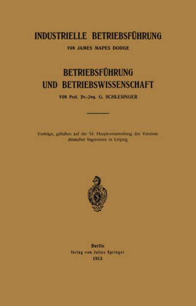 Industrielle Betriebsführung