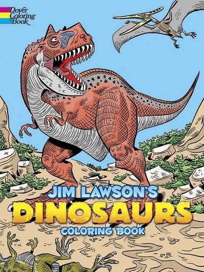 Jim Lawson’s Dinosaurs Coloring Book