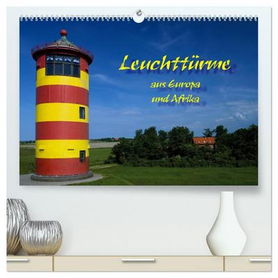 Leuchttürme (hochwertiger Premium Wandkalender 2024 DIN A2 quer), Kunstdruck in Hochglanz