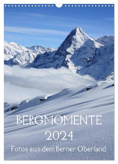Bergmomente (Wandkalender 2024 DIN A3 hoch), CALVENDO Monatskalender
