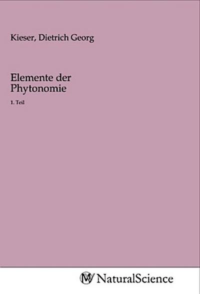 Elemente der Phytonomie