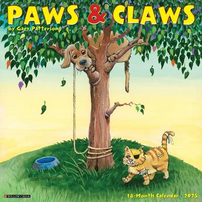 Gary Patterson’s Paws N Claws 2025 12 X 12 Wall Calendar
