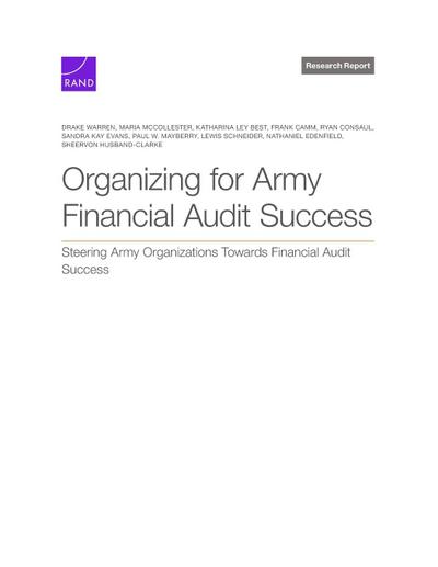 Organizing for Army Financial Audit Success