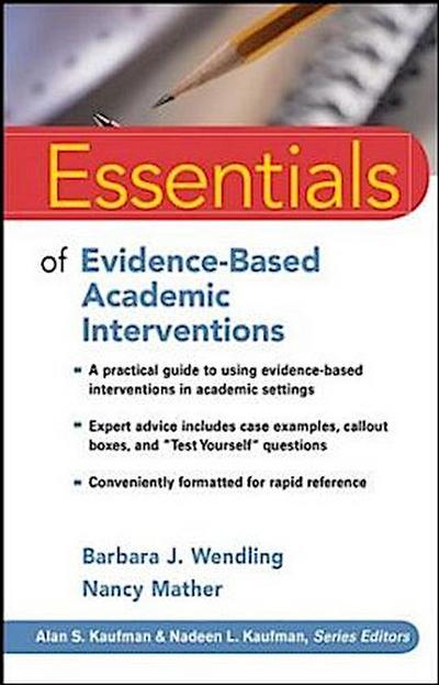 Essentials of Evidence-Based Academic Interventions