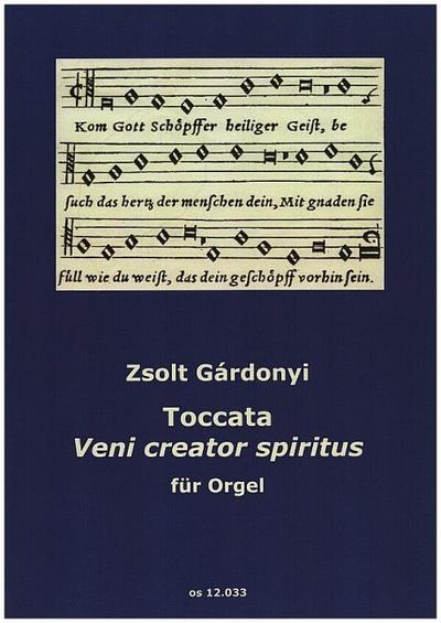 Toccata - Veni creator spiritusfür Orgel