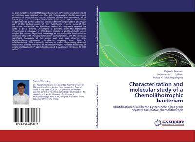 Characterization and molecular study of a Chemolithotrophic bacterium