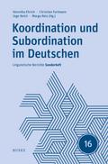 Koordination und Subordination im Deutschen