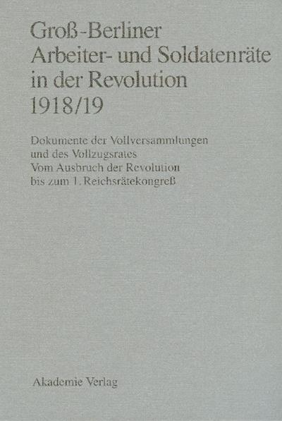 Groß-Berliner Arbeiter- und Soldatenräte in der Revolution 1918/19