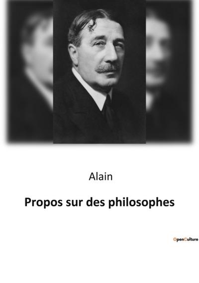 Propos sur des philosophes