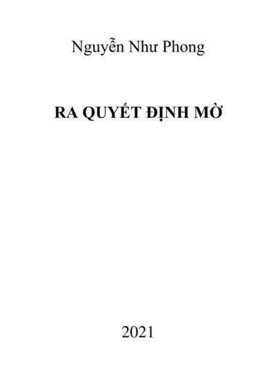 Ra quyet dinh mo