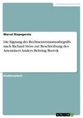 Die Eignung des Rechtsextremismusbegriffs nach Ric