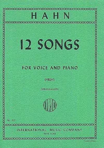 12 Songsfor high voice and piano (fr/en)