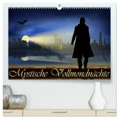Mystische Vollmondnächte (hochwertiger Premium Wandkalender 2026 DIN A2 quer), Kunstdruck in Hochglanz