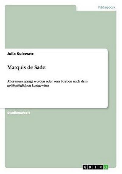 Marquis de Sade: