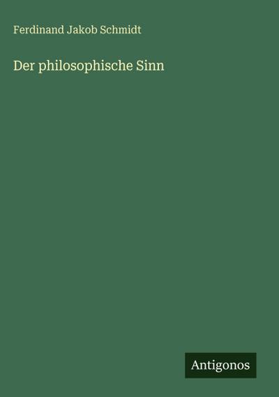 Der philosophische Sinn