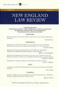 New England Law Review: Volume 50, Number 1 - Fall 2015