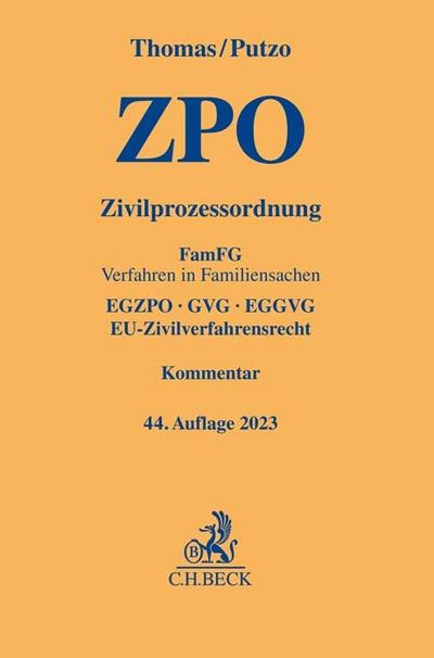 ZPO/Zivilprozessordnung