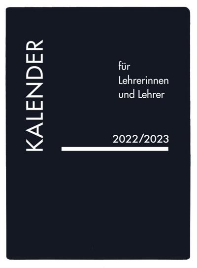 Lehrerkalender PVC schwarz 2022/2023