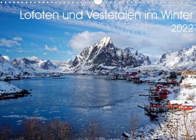 Lofoten und Vesterålen im Winter (Wandkalender 2022 DIN A3 quer)