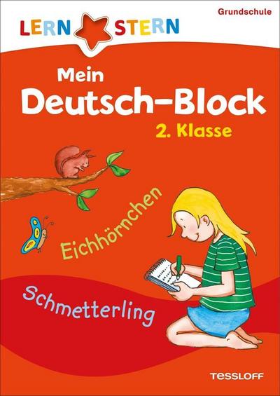 LERNSTERN Mein Deutsch-Block 2. Klasse: Wortspiele, Bilderrätsel, Scherzfragen