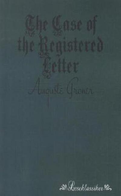 The Case of the Registered Letter
