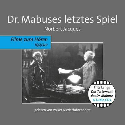 Dr. Mabuses letztes Spiel, 6 Audio-CDs