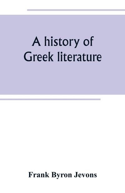 A history of Greek literature
