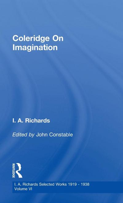 Coleridge On Imagination V 6