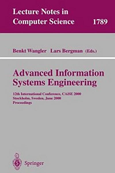 Advanced Information Systems Engineering