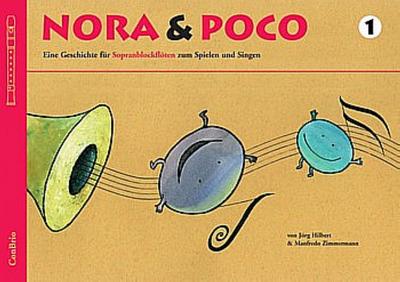 Nora und Poco Band 1 (+CD)für 2 Sopranblockflöten (Ensemble) (Bassflöte und Percussion ad lib)