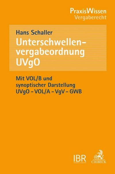 Unterschwellenvergabeordnung (UVgO)