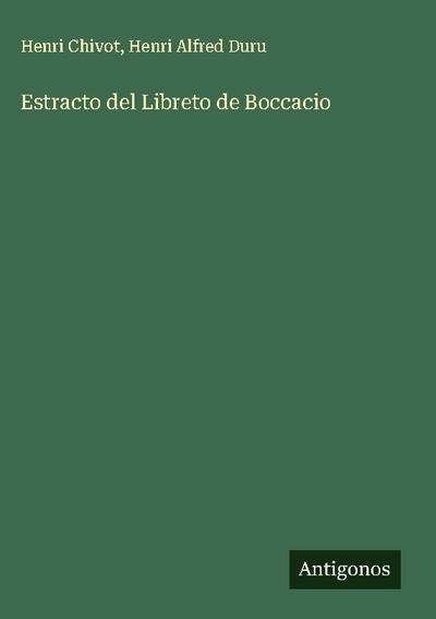 Estracto del Libreto de Boccacio