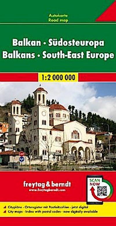 Balkan - Südosteuropa, Autokarte 1:2.000.000 LZ bis 2023