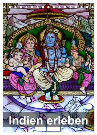 Indien erleben (Tischkalender 2026 DIN A5 hoch), CALVENDO Monatskalender