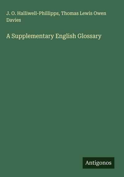 A Supplementary English Glossary